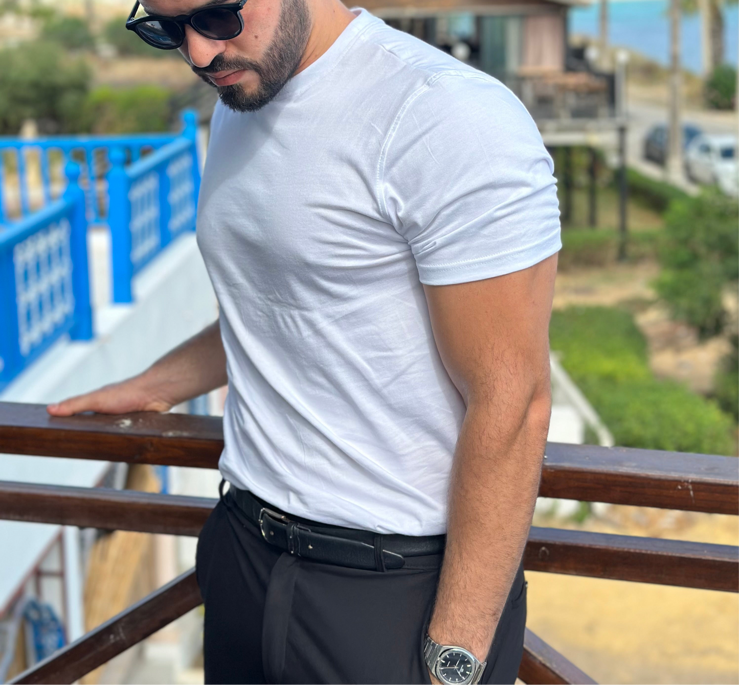 White slim fit T-shirt