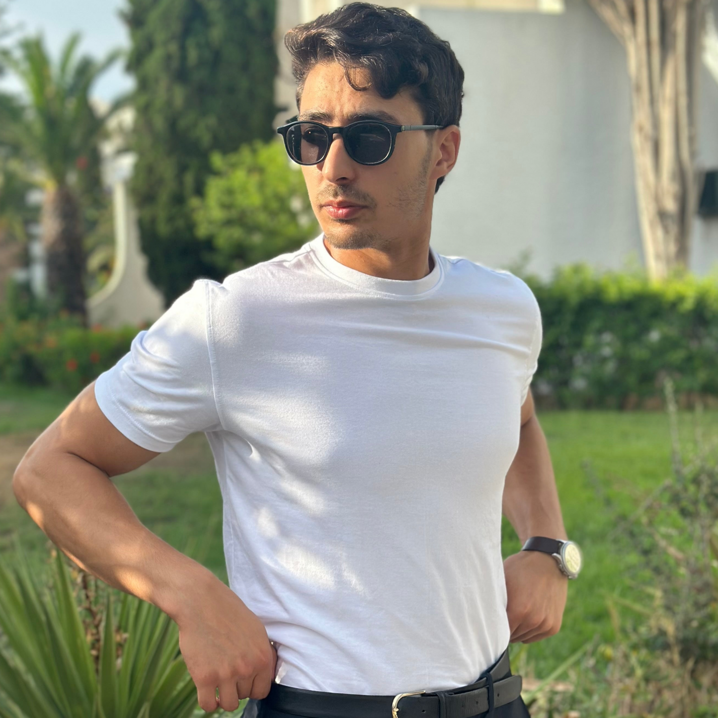 White slim fit T-shirt