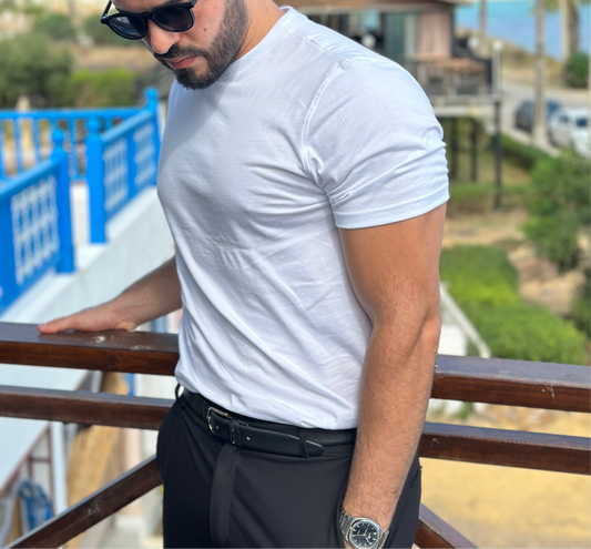 White slim fit T-shirt